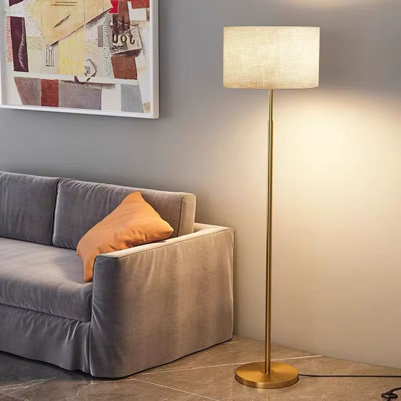Modern Contemporary LED Floor Lamp with E27 Base Iron Body Black/White Shade for Home & Hotel Use