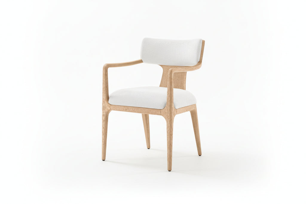 Modern Garden Chair Simple Dining Room Furniture Solid Wood Handmade Living Room Armchair