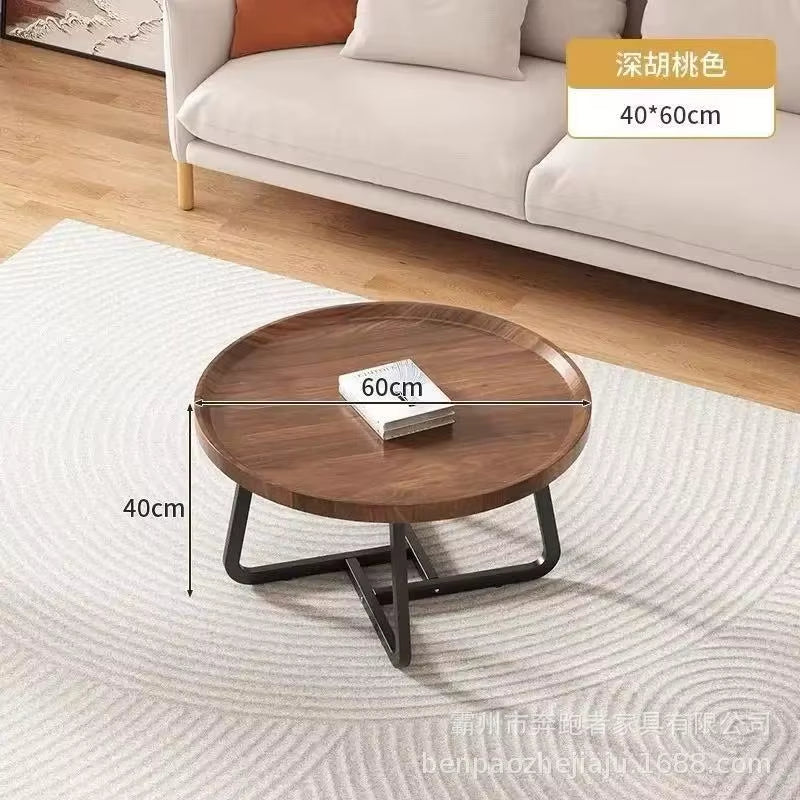 Modern Office Style Coffee Table Handmade Wooden Design for Small Space Apartments Living Rooms for Home Internet