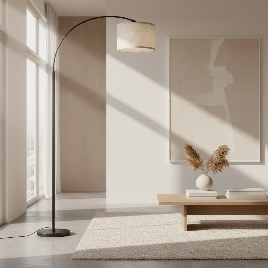 LED Luxury Lamp for Bedroom & Living Room Instagram Style Creative Simplicity Floor Lamp with Bedside Fishing Table Feature