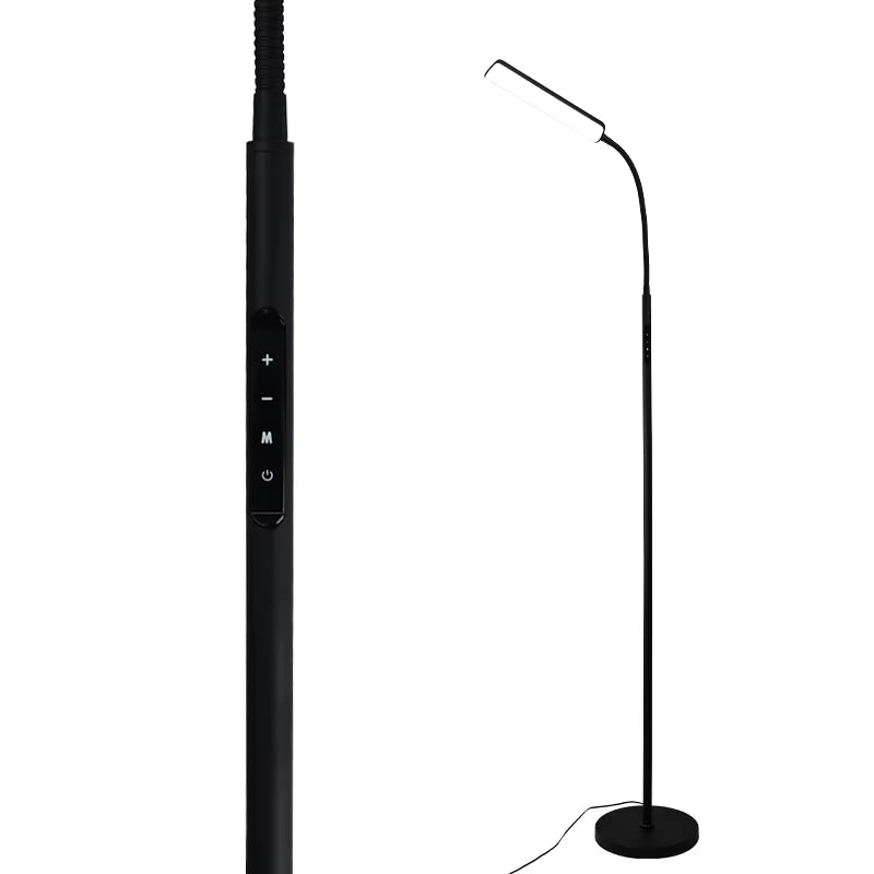 For Amazon Bestseller Modern LED Warehouse Floor Lamp with Touch Control and Dimmable Feature Metal Construction