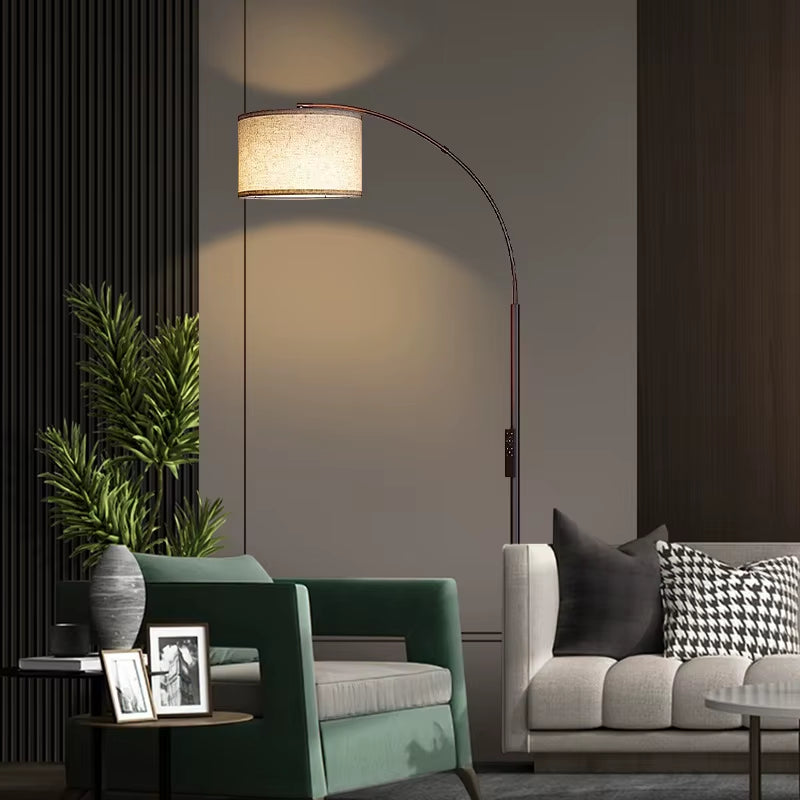 LED Luxury Lamp for Bedroom & Living Room Instagram Style Creative Simplicity Floor Lamp with Bedside Fishing Table Feature