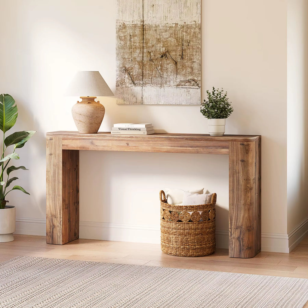 High Quality Console Table Living Room Modern Style Furniture Solid Wood Wooden Console Tables