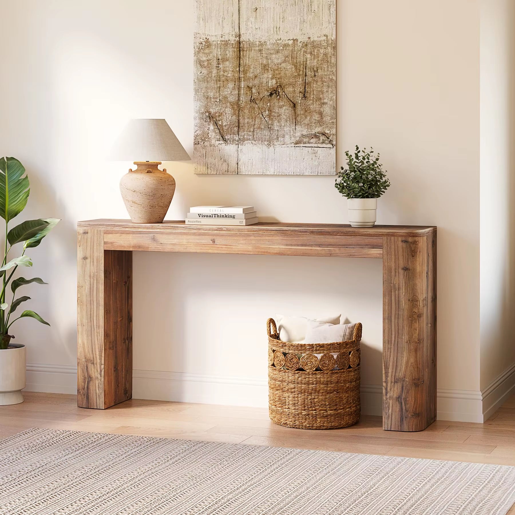High Quality Console Table Living Room Modern Style Furniture Solid Wood Wooden Console Tables