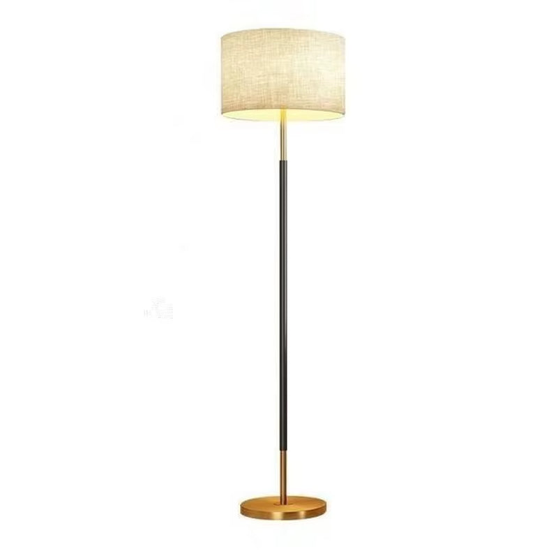 Modern Contemporary LED Floor Lamp with E27 Base Iron Body Black/White Shade for Home & Hotel Use