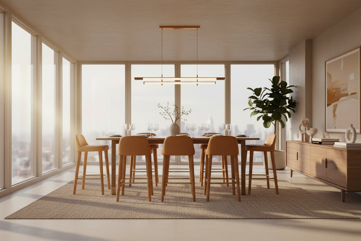 Restaurant Interior Furniture Luxury Armless Leather Bar Chair Counter Stool Dining Comfortable Chair