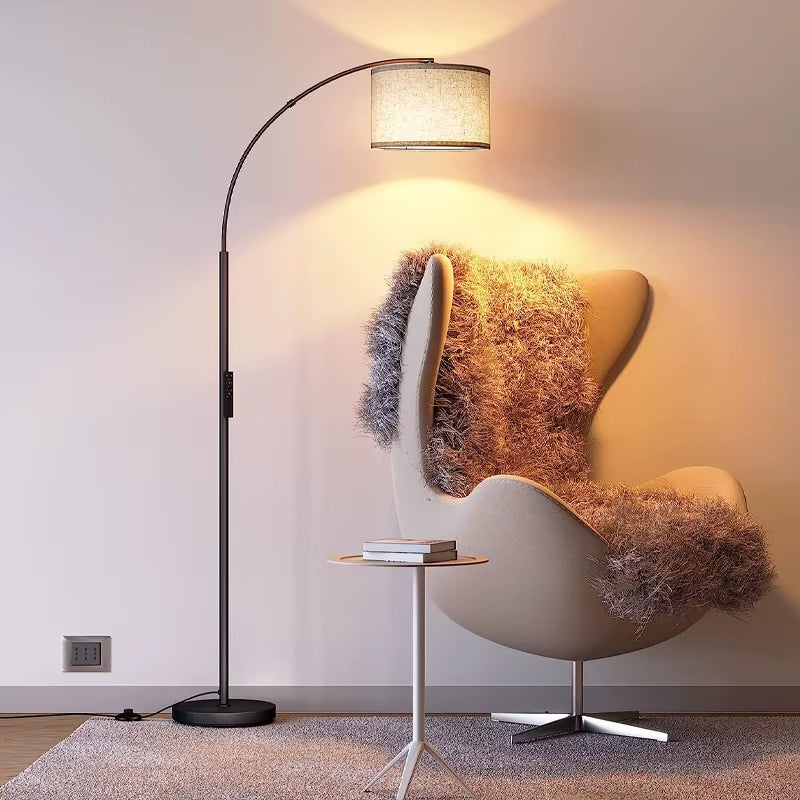 LED Luxury Lamp for Bedroom & Living Room Instagram Style Creative Simplicity Floor Lamp with Bedside Fishing Table Feature