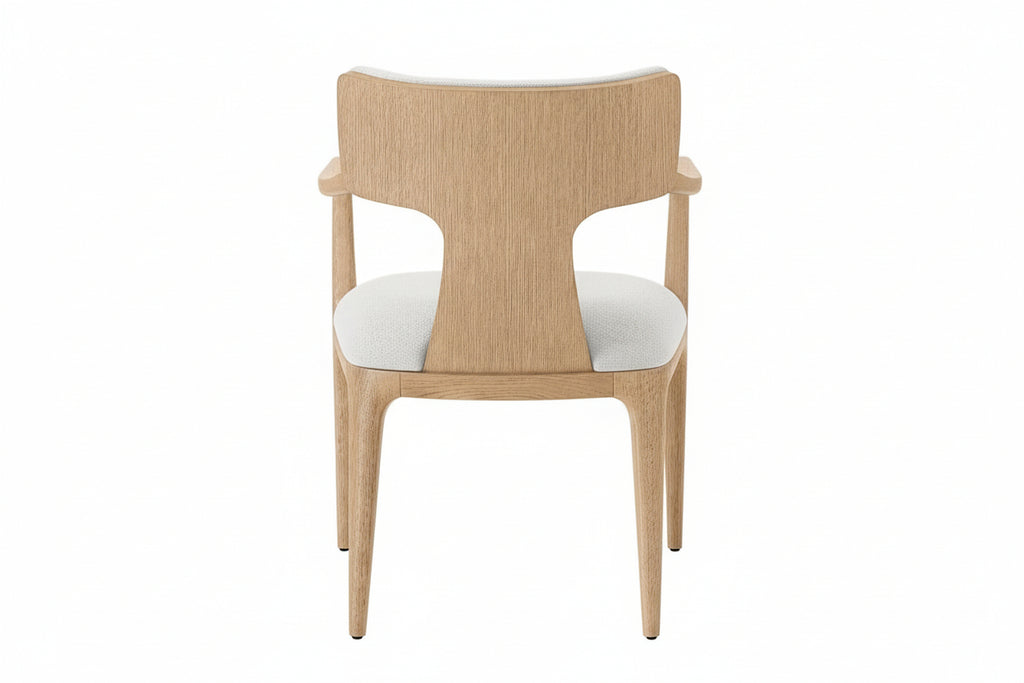 Modern Garden Chair Simple Dining Room Furniture Solid Wood Handmade Living Room Armchair