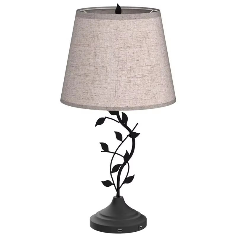 Modern Retro Traditional USB-A USB-C Desk Bedside Table Lamp High-Sensitivity Touch Control Reading Comfortable Living Room