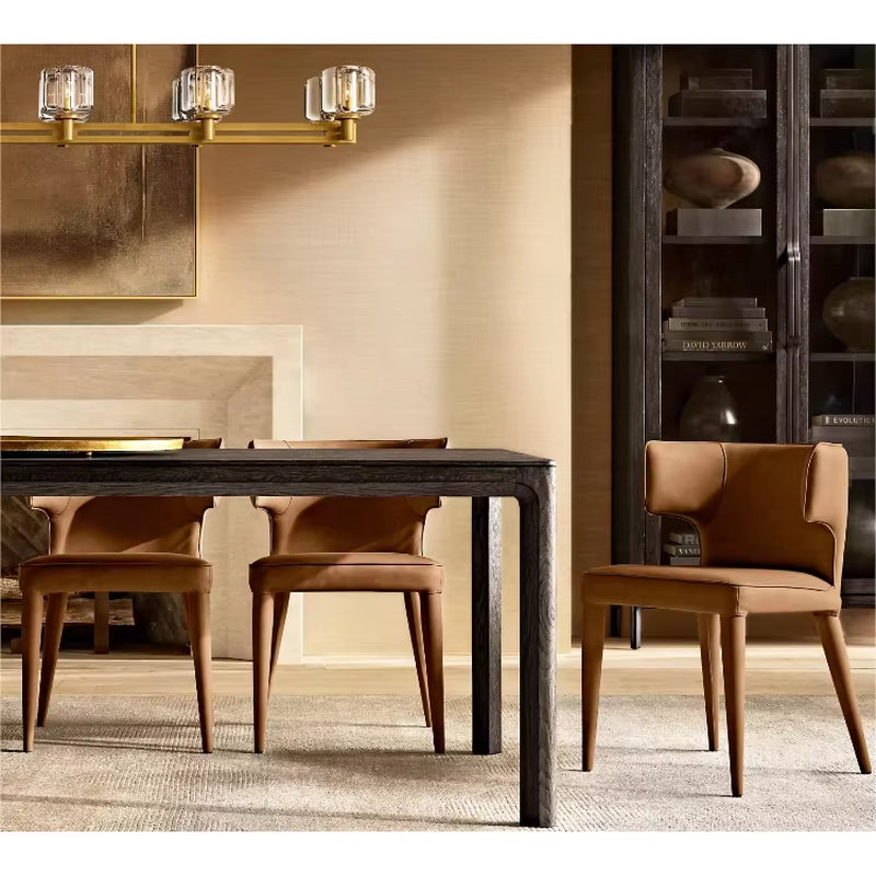 American Retro Kitchen Restaurant Furniture Dining Armchair Villa Customizable Furniture Factory Direct Sales