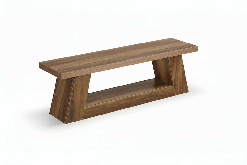 Modern Wood Ottoman Bench for Bedroom for Living Room Home Use Soft Fabric Bed End Stool Bench