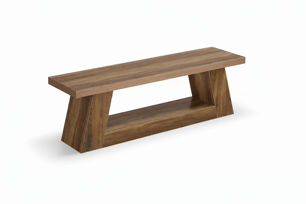 Modern Wood Ottoman Bench for Bedroom for Living Room Home Use Soft Fabric Bed End Stool Bench