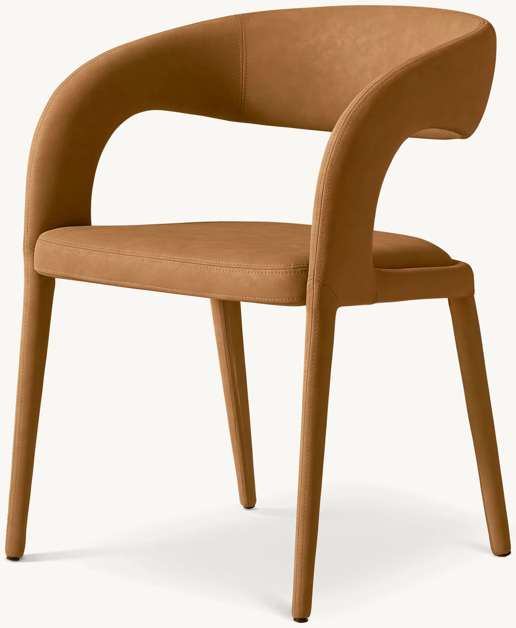 American Light Luxury Furniture Dining Chair Hotel Customizable Furniture Factory Direct Sales Leather Dining Chair