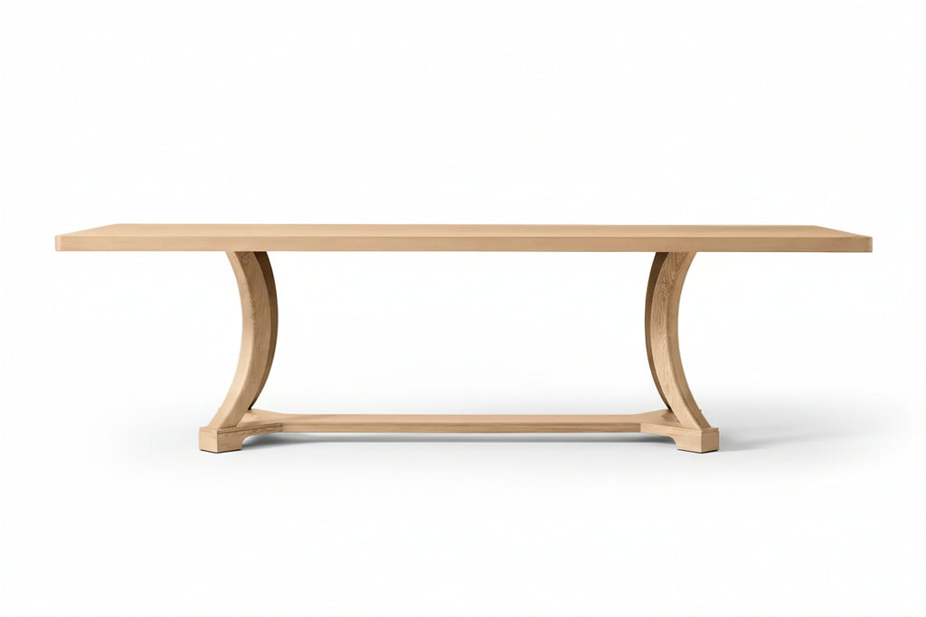 Modern House Custom Indoor Furniture Solid Wood with Oak Veneers Dining Room Rectangular Table