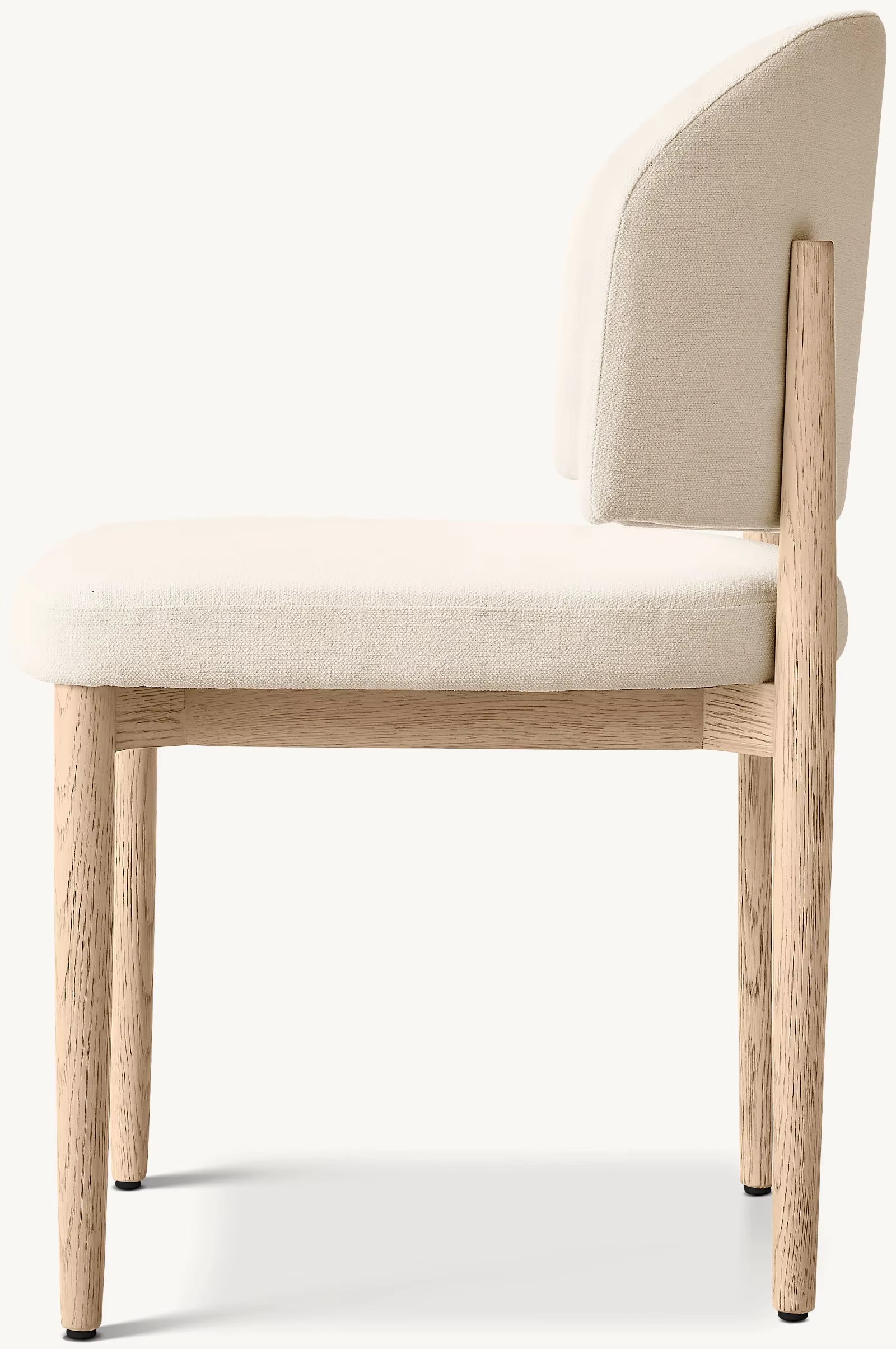 Modern Living Room Coffee Kitchen Chair Upholstered Fabric Wooden Dining Chair with Backrest