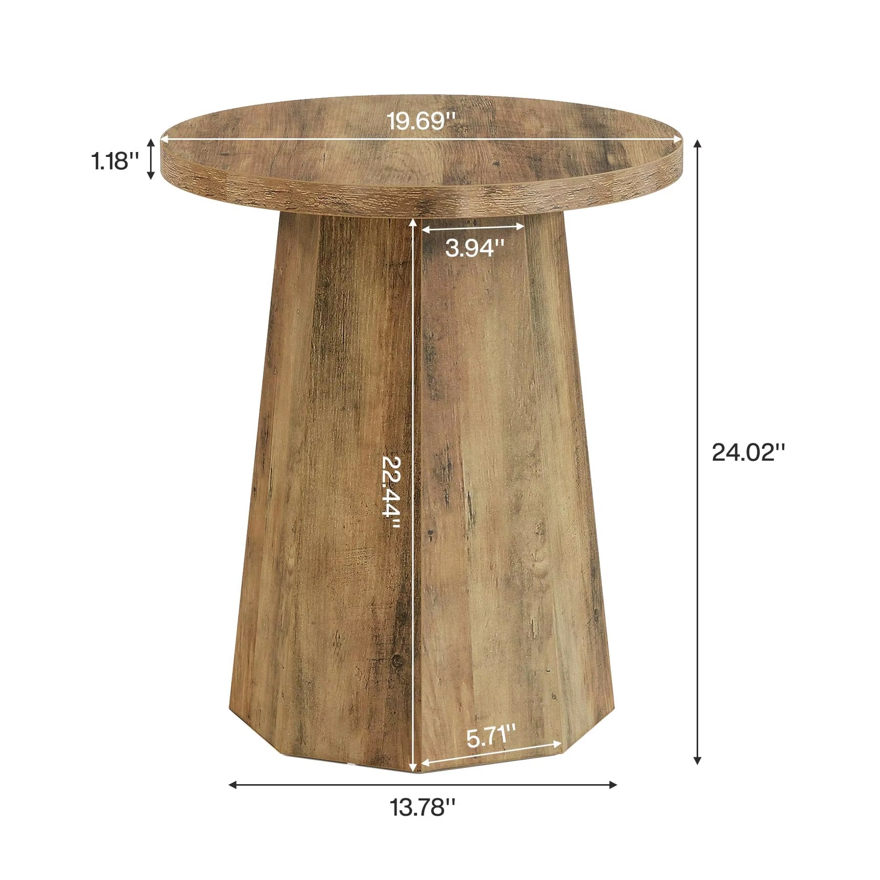 Factory Wholesale Hot Selling Modern Design Small round Wooden Side Table End Table for Home Perfect Living Room Furniture