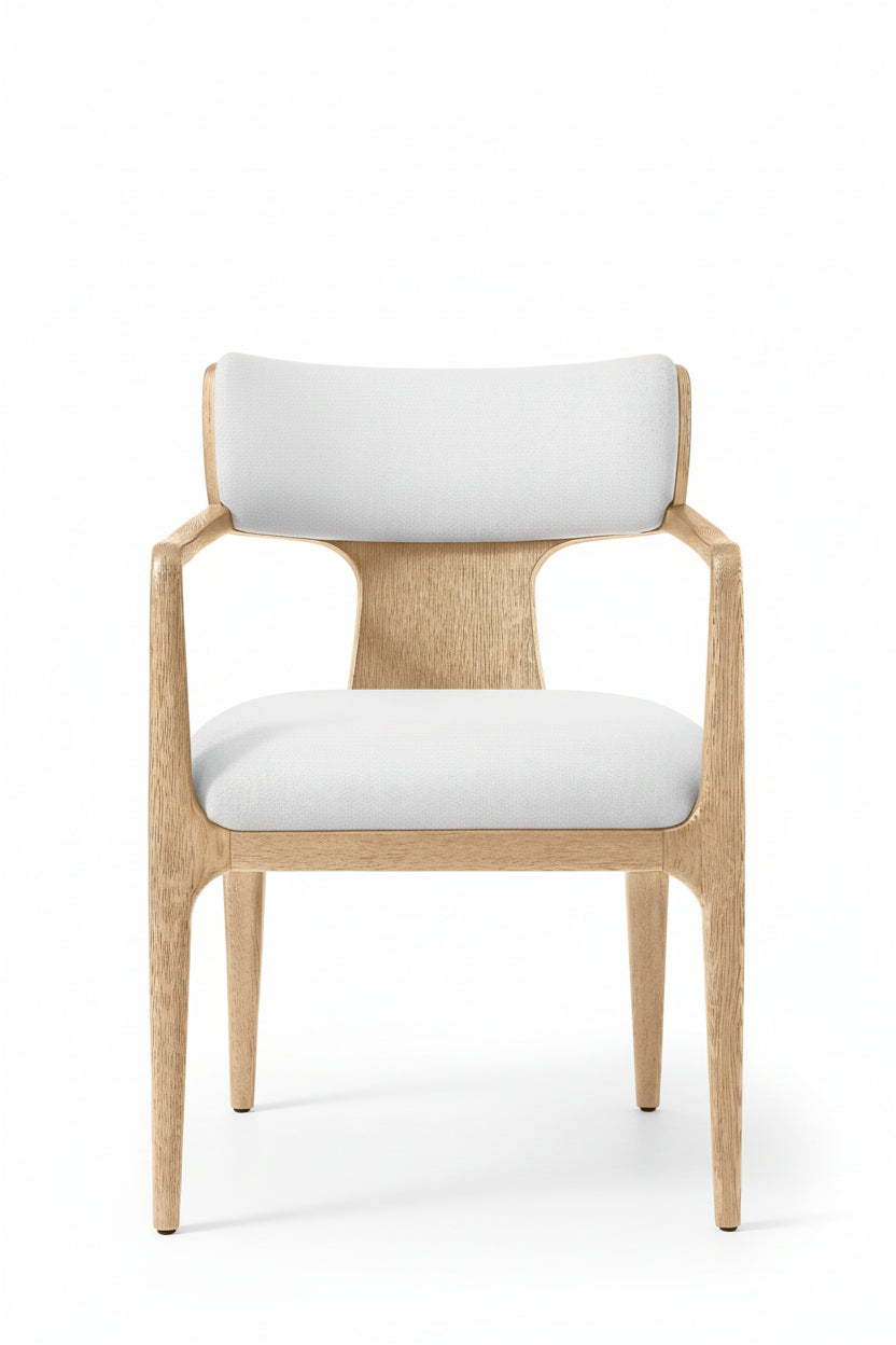 Modern Garden Chair Simple Dining Room Furniture Solid Wood Handmade Living Room Armchair