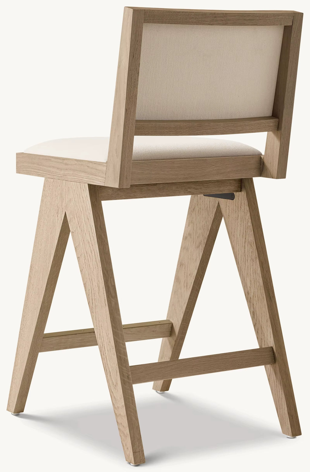 Wbert French Modern Solid Wood High Stool Bar Stool American Simple Home Bar Chair Model Room Chest Freezer Stool