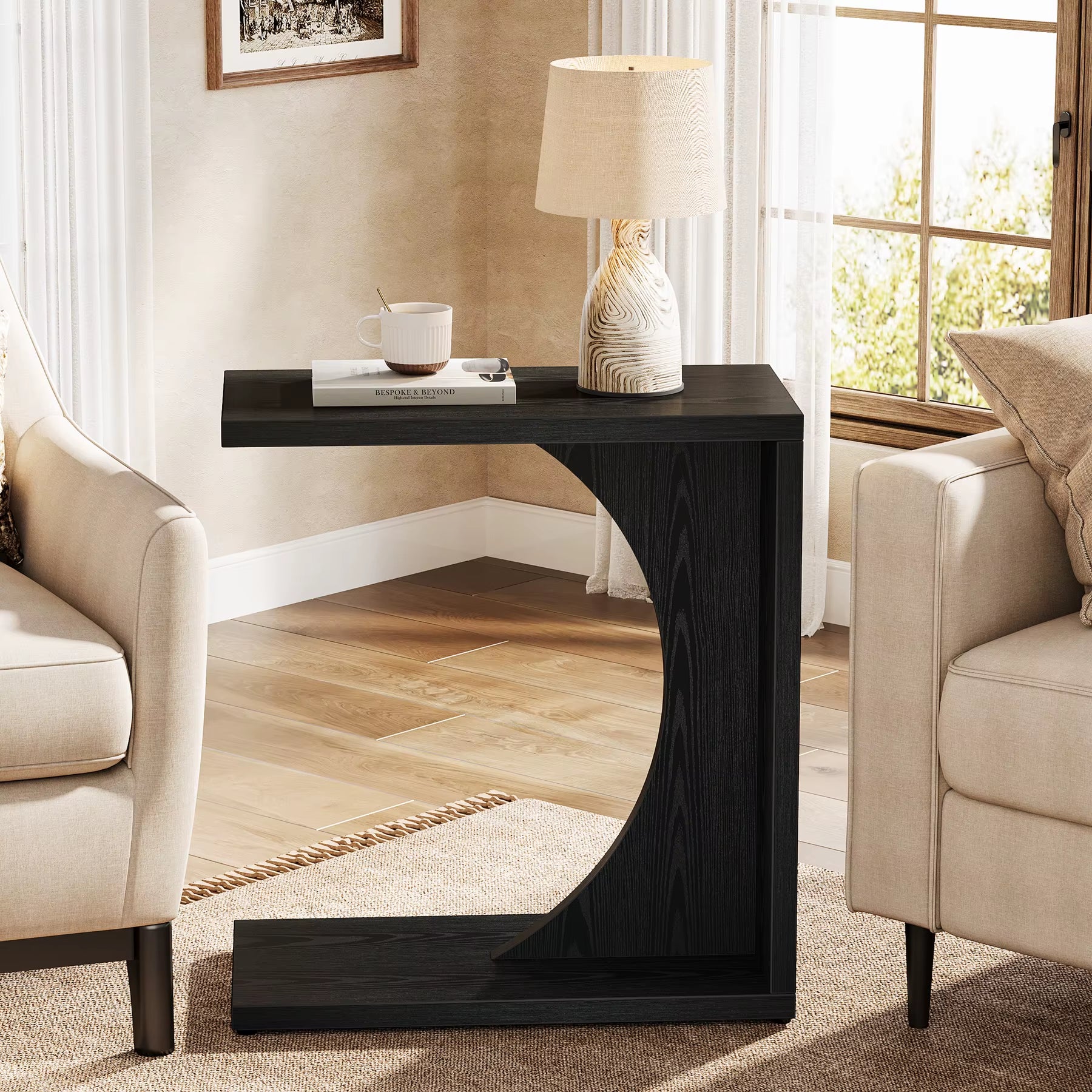 Modern Design Teak Modular C Table Durable Outdoor Side Furniture for Garden or Hotel Living Room Wood Furniture