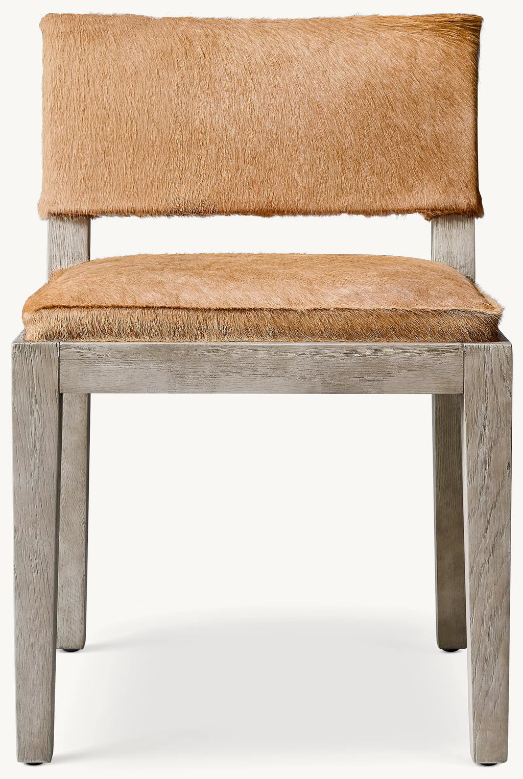 Hair-On-Hide Dining Side Chair Restaurant Furniture Dining Chair Hotel Villa Customizable Furniture Factory Direct Sales