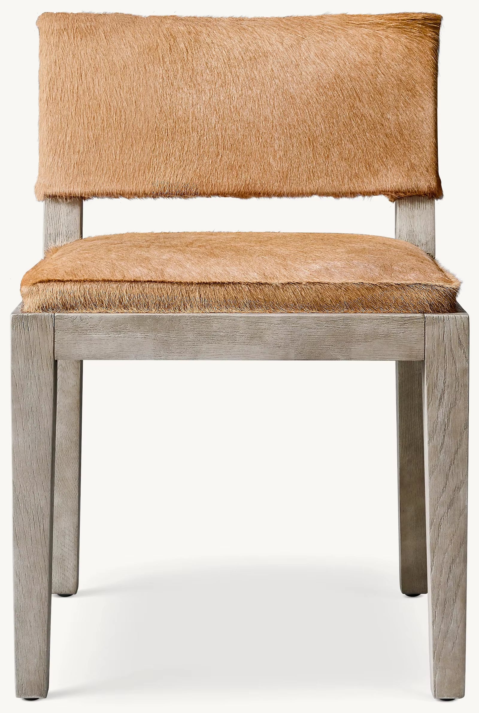 Hair-On-Hide Dining Side Chair Restaurant Furniture Dining Chair Hotel Villa Customizable Furniture Factory Direct Sales