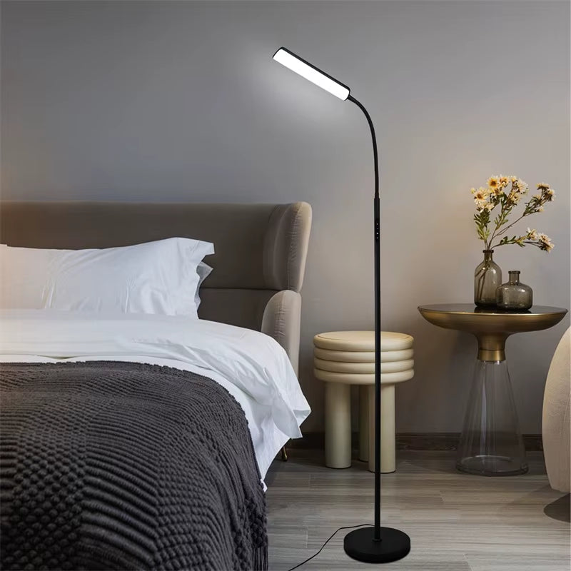For Amazon Bestseller Modern LED Warehouse Floor Lamp with Touch Control and Dimmable Feature Metal Construction