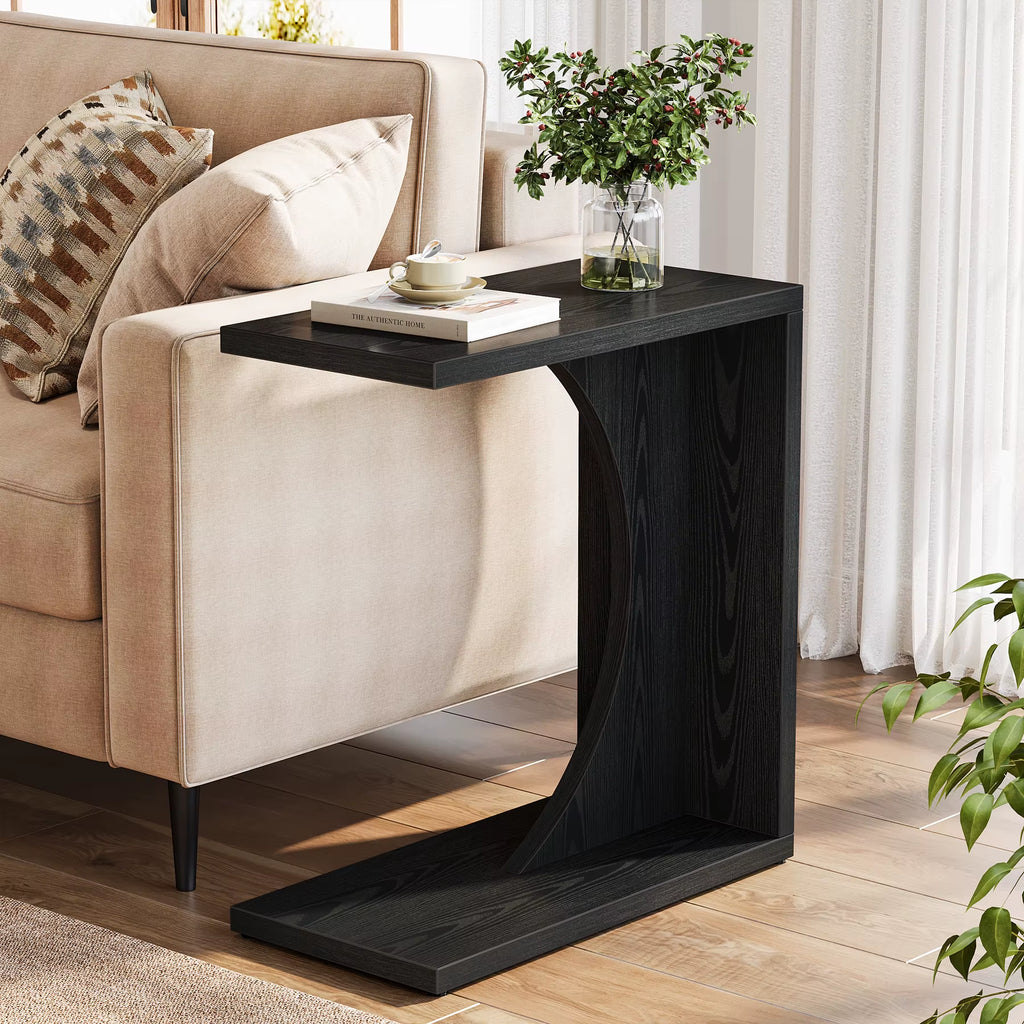 Modern Design Teak Modular C Table Durable Outdoor Side Furniture for Garden or Hotel Living Room Wood Furniture