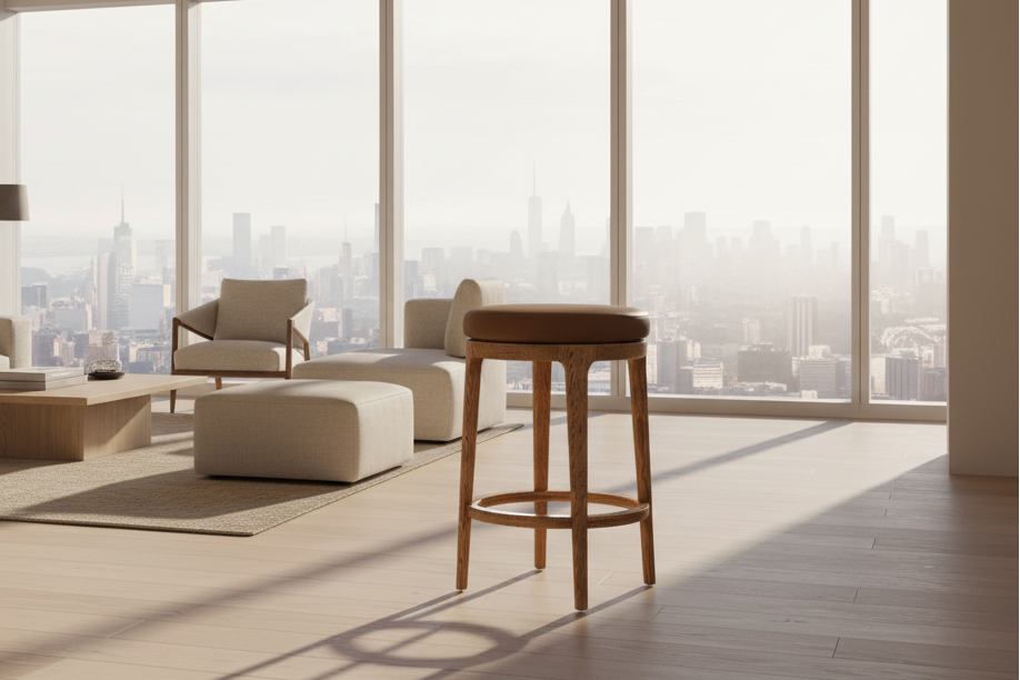 Siena Wood Counter Stool