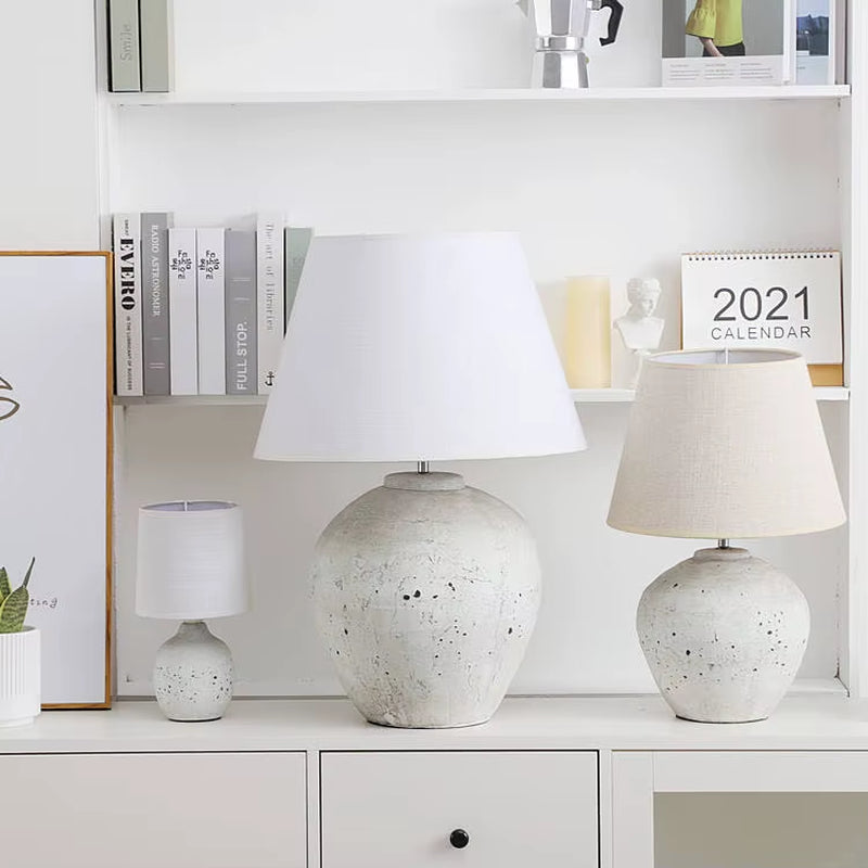 Table Lamp Factory Direct Home Hotel Decoration Ceramic Base Bedside Desk Lamp Antique Style 2024 New