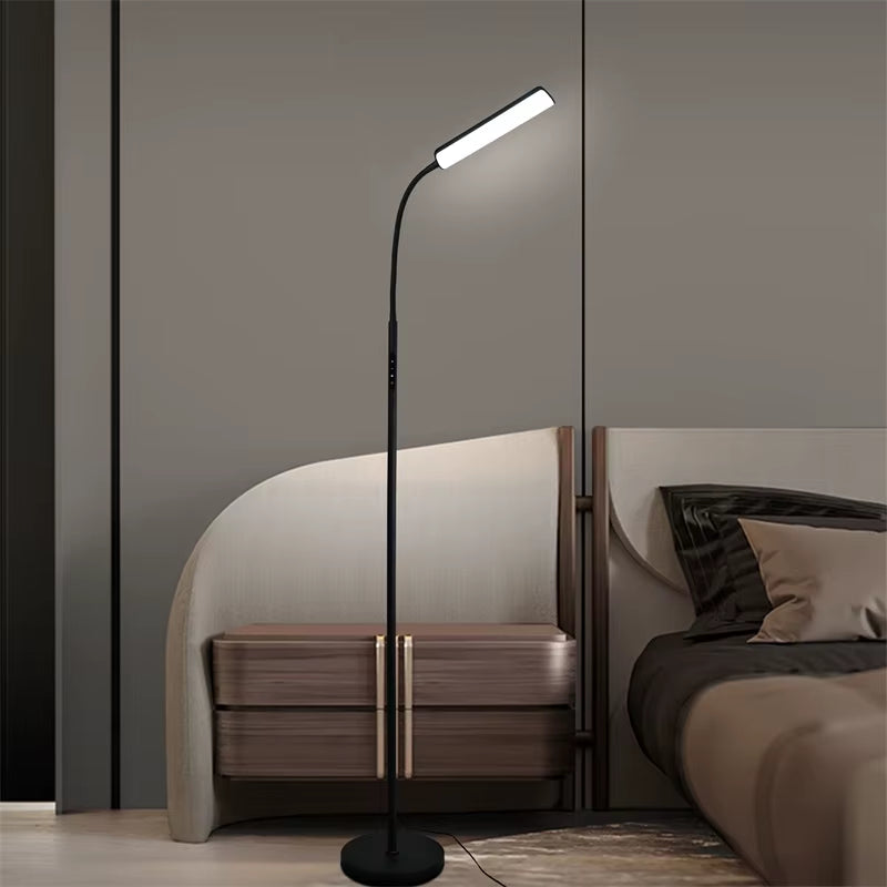 For Amazon Bestseller Modern LED Warehouse Floor Lamp with Touch Control and Dimmable Feature Metal Construction