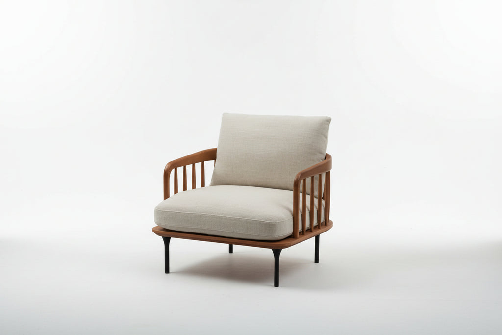 Modern Fabric Velvet Chair Living Room Furniture Arm Leisure Lounge Armchair Wood Frame Chairs