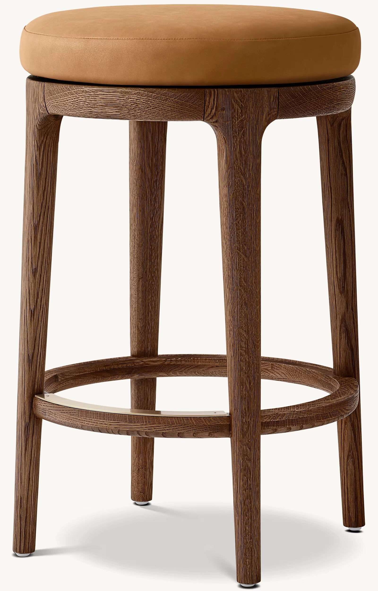 Simple Design Kitchen Furniture Rotating Bar Stool Dining Room Backless Swivel Leather Bar & Counter Stool