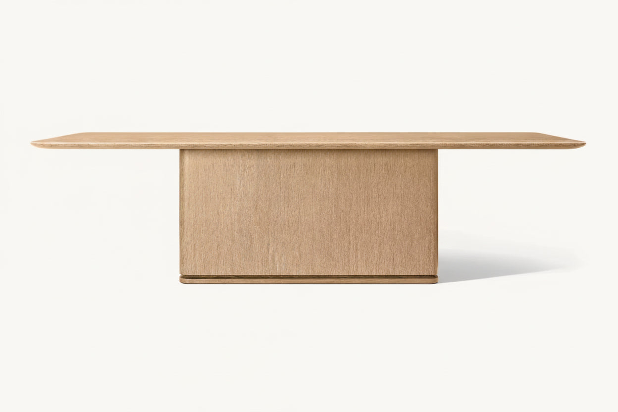 Solid Handcrafted Wood Indoor Furniture Hot-Selling Style Luxury Rectangular Dining Table