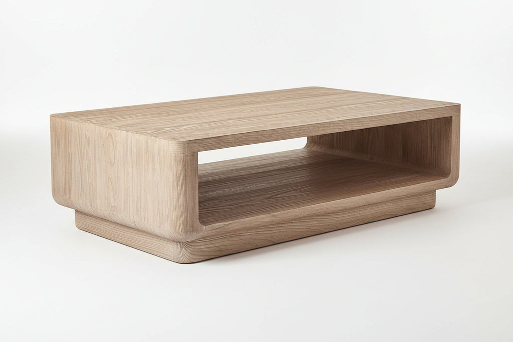 Hot Sale Light Luxury Modern Home Solid Wood Table Living Room Furniture Open Coffee Table