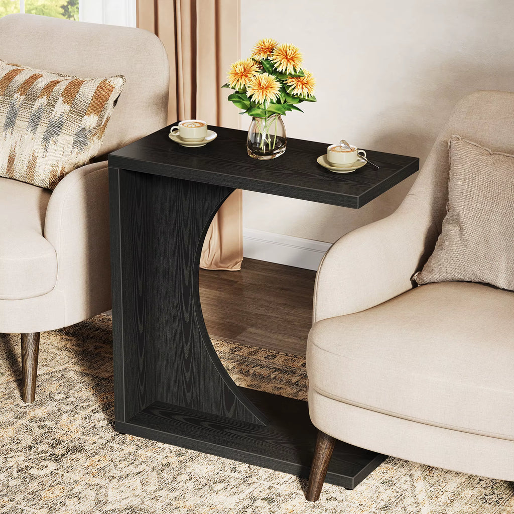 Modern Design Teak Modular C Table Durable Outdoor Side Furniture for Garden or Hotel Living Room Wood Furniture