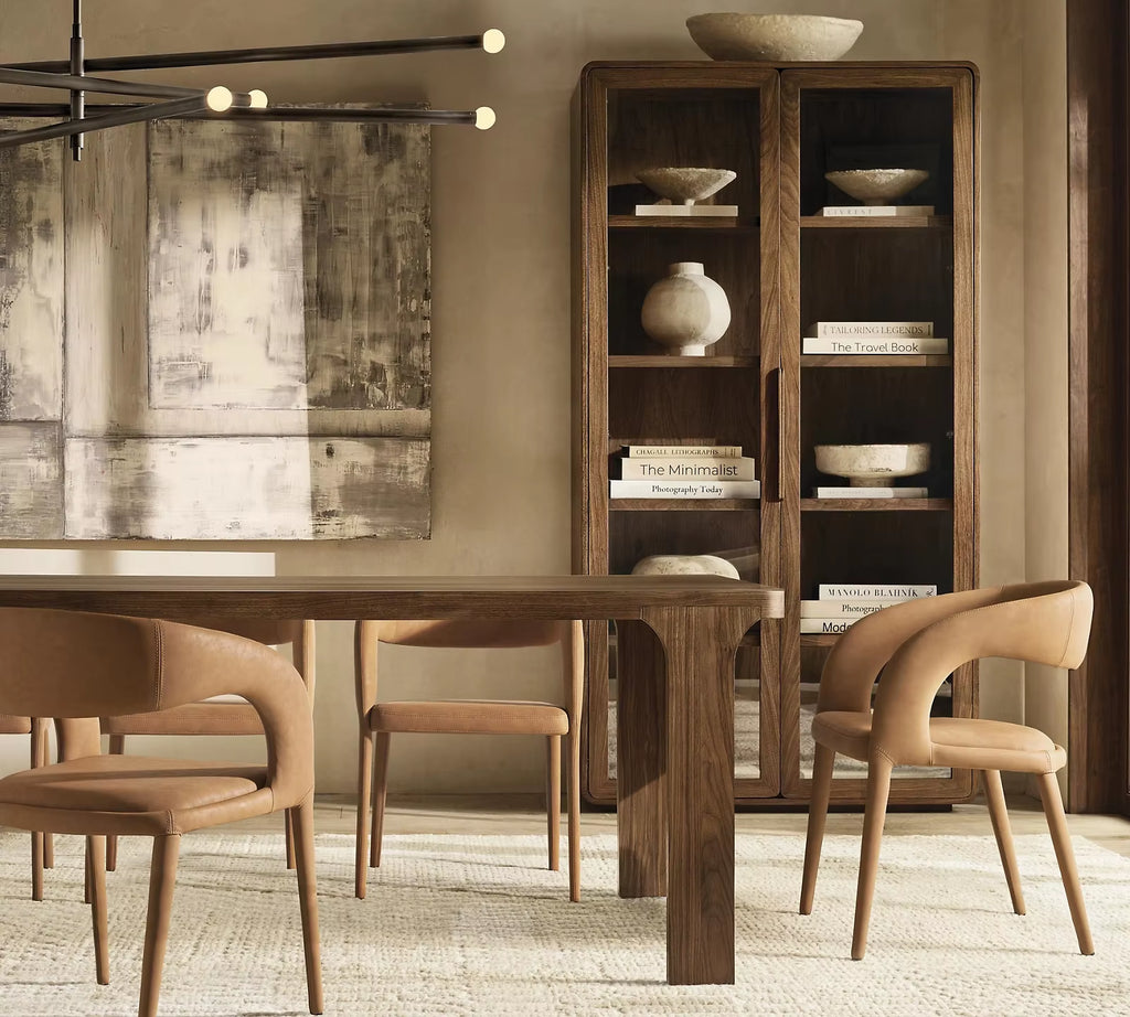 American Light Luxury Furniture Dining Chair Hotel Customizable Furniture Factory Direct Sales Leather Dining Chair