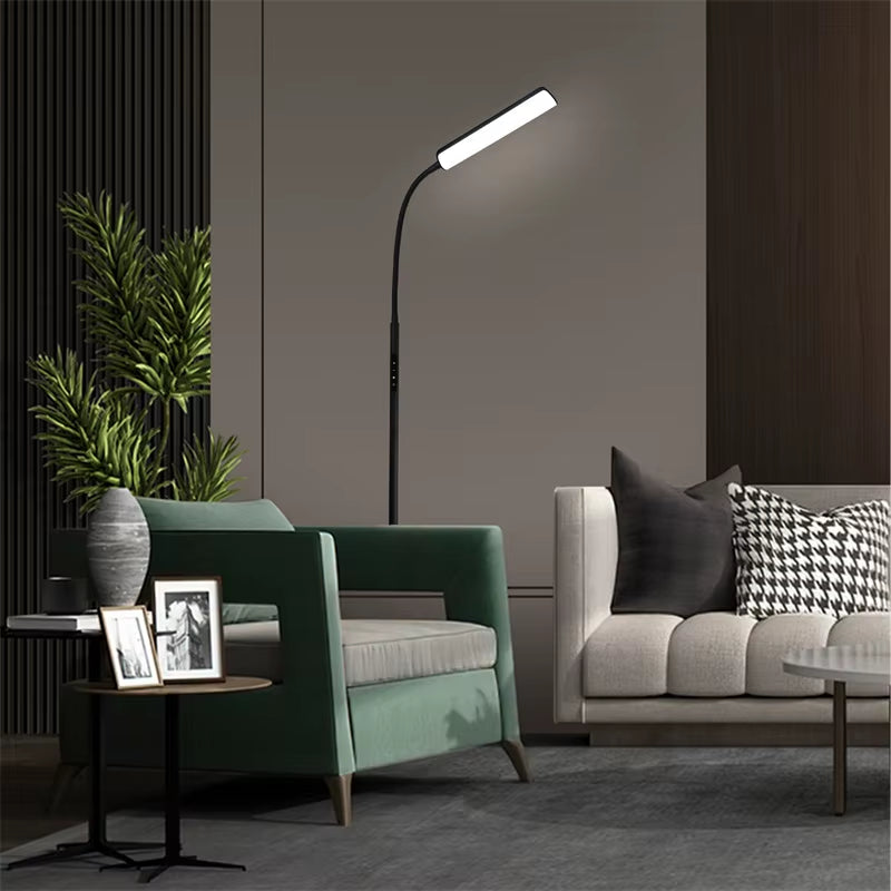 For Amazon Bestseller Modern LED Warehouse Floor Lamp with Touch Control and Dimmable Feature Metal Construction