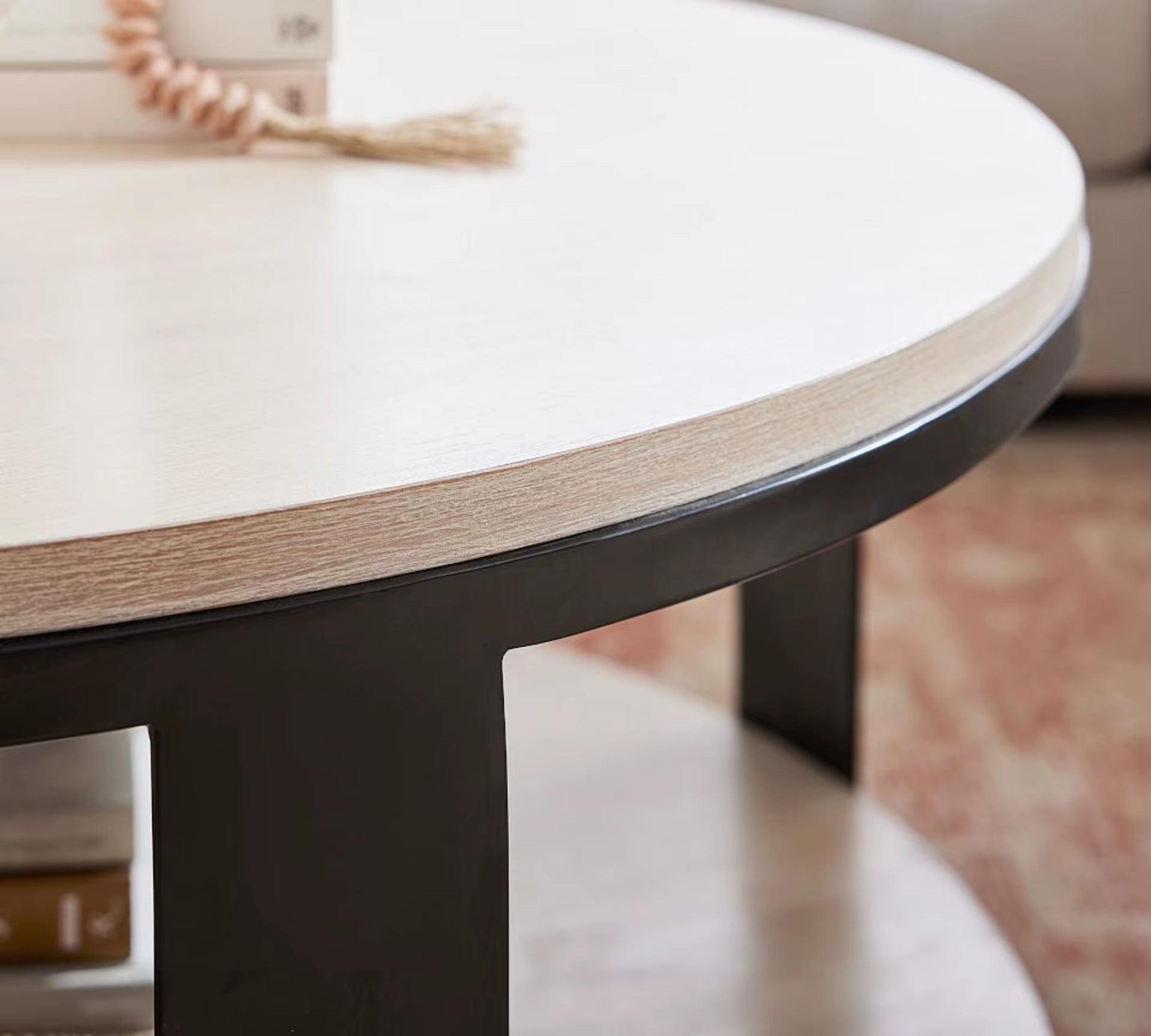 Luxury Table Living Dining Room Furniture Wooden round Tea Side Coffee Full Dining Table for Home