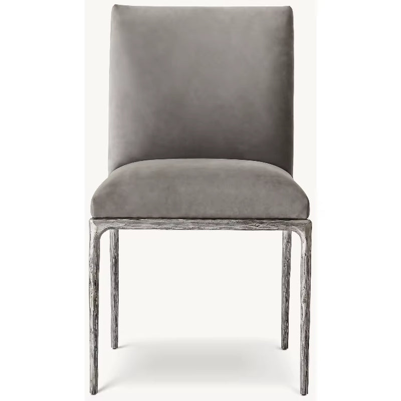 Modern Design Tableware Furniture Matel Leg Luxury Side Chair Leather Dining Side Chair