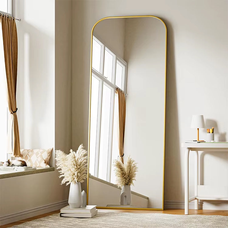 Hot Selling Modern Standing Mirror Decor Wall Home Wheels Reflective Decorative Full Length Mirror
