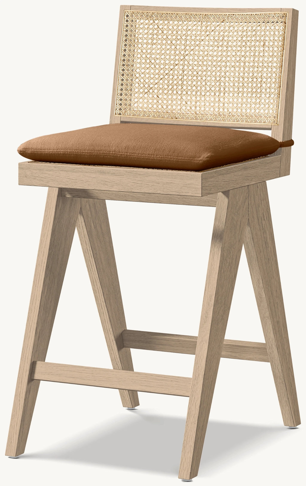 Luxury Indoor Furniture Kitchen Wooden Bar Stool Modern Rattan Chair High Chair Stool