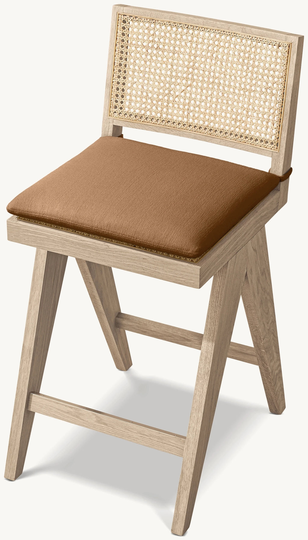 Luxury Indoor Furniture Kitchen Wooden Bar Stool Modern Rattan Chair High Chair Stool