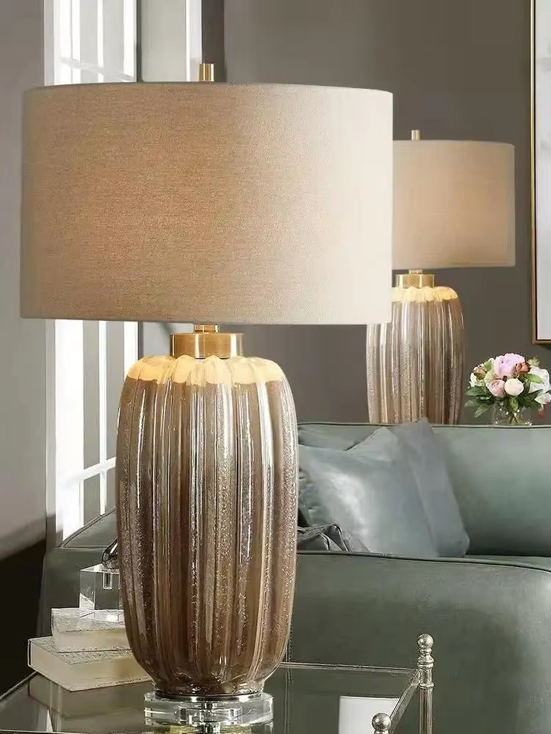 High Quality Modern Ceramic Lamp Living Room Bedroom Decoration Lighting Pumpkin Shaped Holiday Lamp