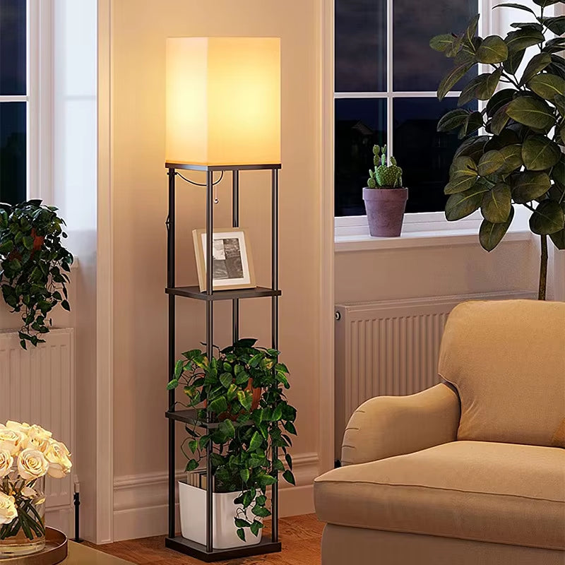 European Retro LED Floor Lamp with E27 Base Modern Design Style for Bedroom Study & Living Room Factory Direct Supply