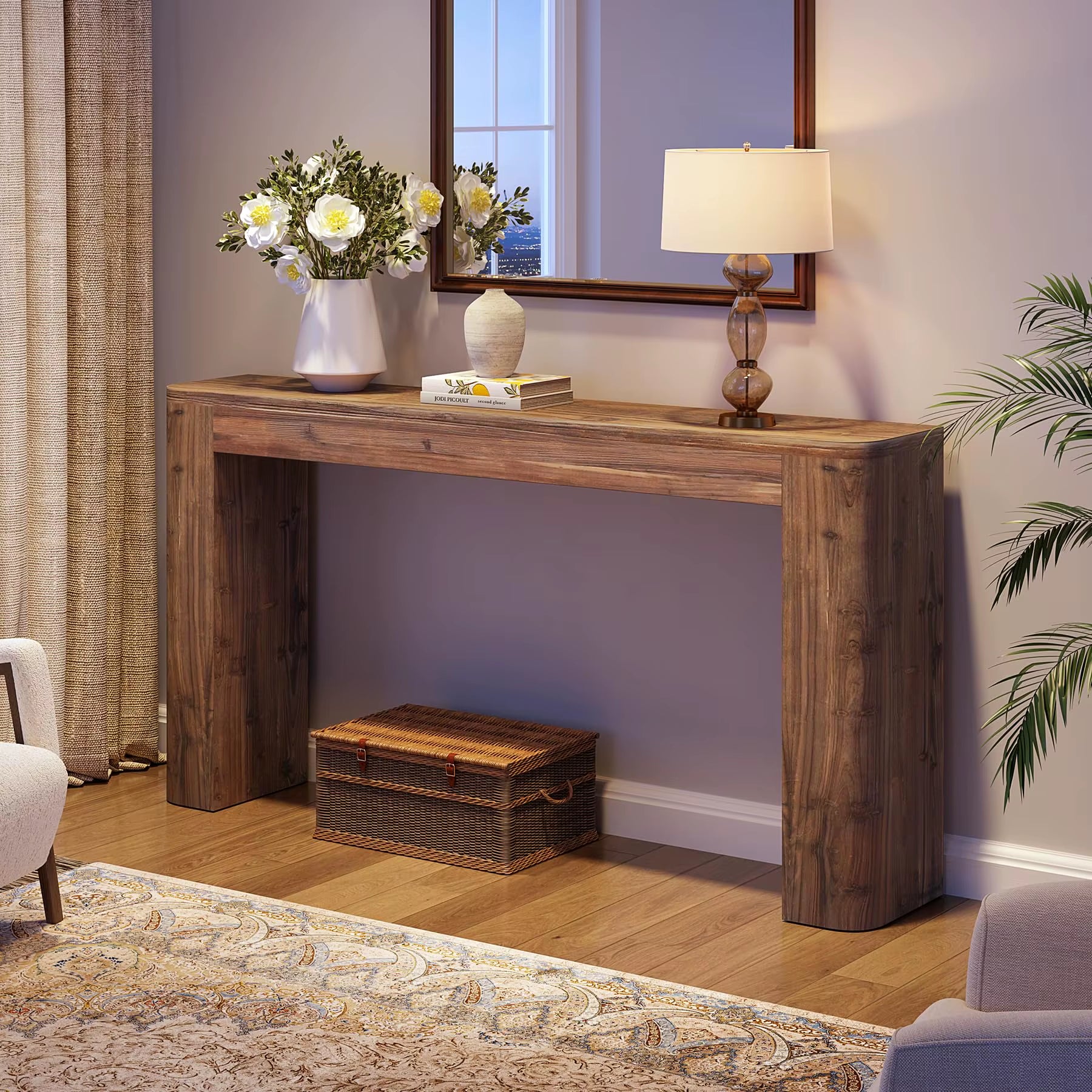 High Quality Console Table Living Room Modern Style Furniture Solid Wood Wooden Console Tables