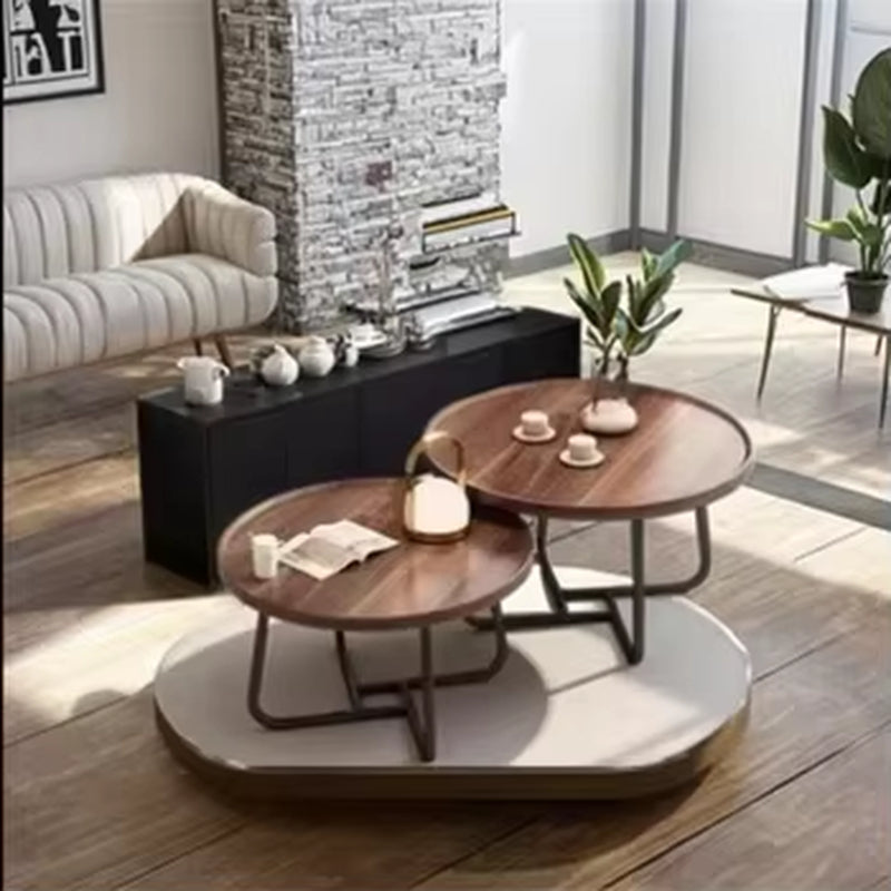 Modern Office Style Coffee Table Handmade Wooden Design for Small Space Apartments Living Rooms for Home Internet