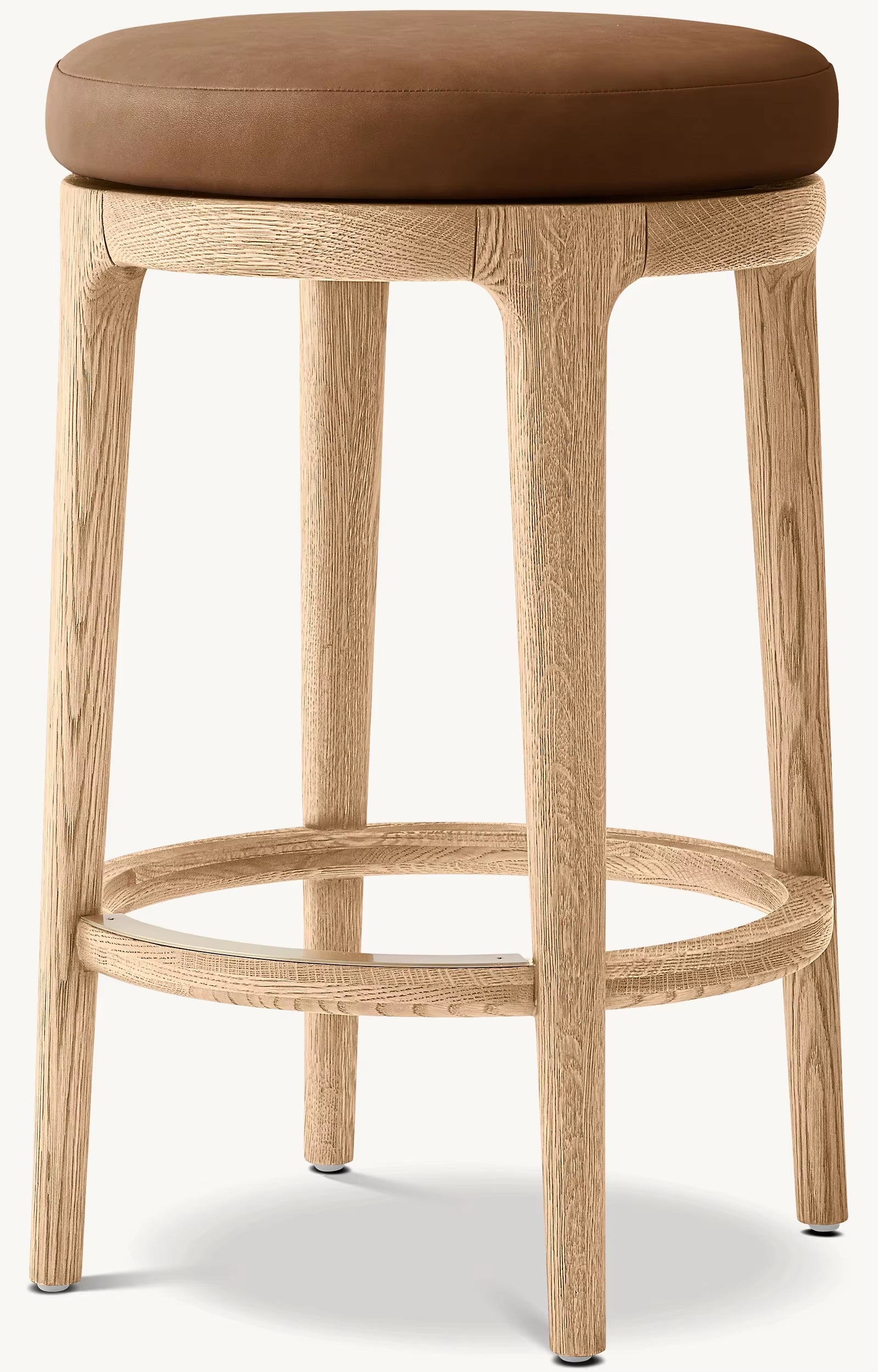 Simple Design Kitchen Furniture Rotating Bar Stool Dining Room Backless Swivel Leather Bar & Counter Stool