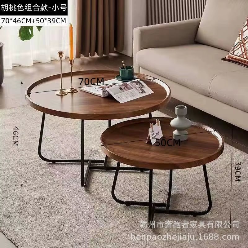 Modern Office Style Coffee Table Handmade Wooden Design for Small Space Apartments Living Rooms for Home Internet