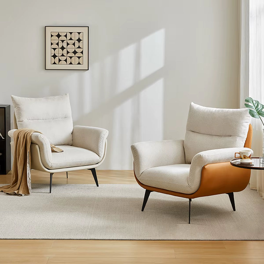 Wholesale Simple Design Living Room Chair High Quality Single Sofa Chair for Home Soft Apartment Modern Fabric Leisure Chair