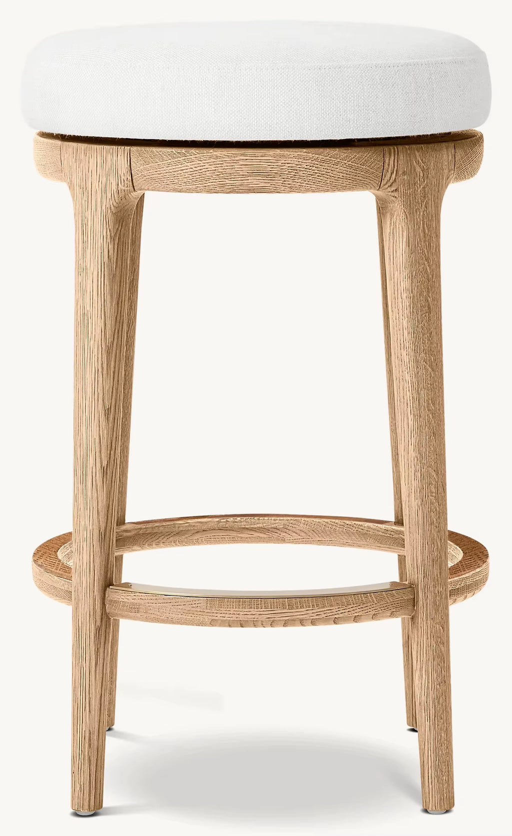Luxurious Elegant Indoor Furniture Solid Wood Frame Living Room Swivel Fabric Bar/Counter Stool